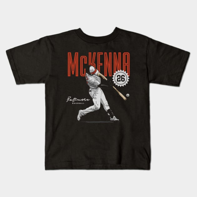 Ryan McKenna Baltimore Card Kids T-Shirt by Jesse Gorrell